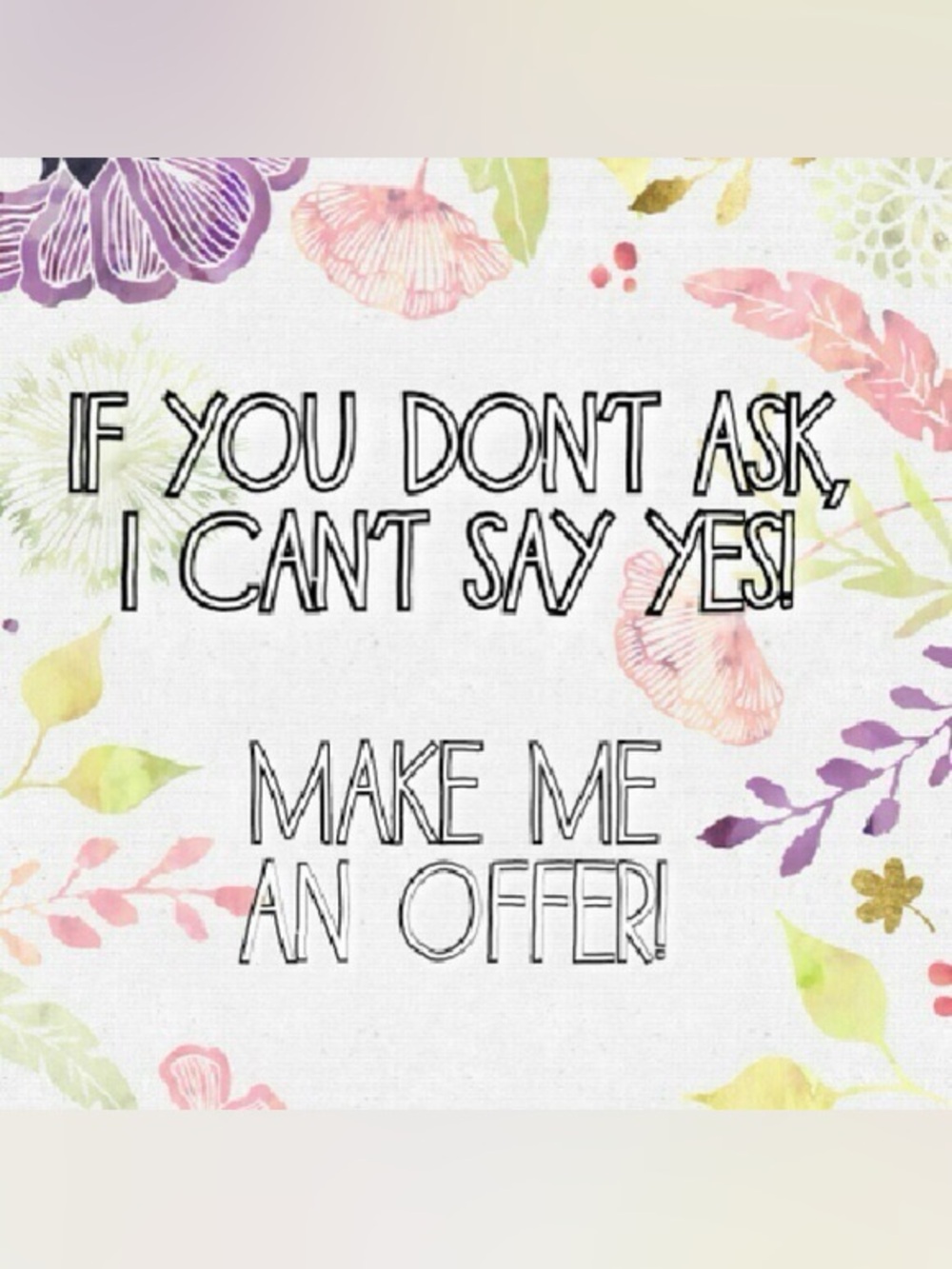 Open To Offers!
